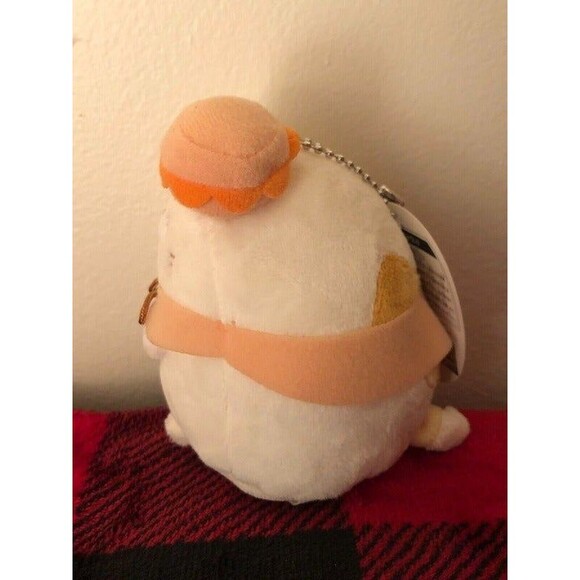 Sumikko Gurashi Macaron Neko 4.5" Keychain Toreba Prize Plush 2019 Japan Import - Picture 2 of 9